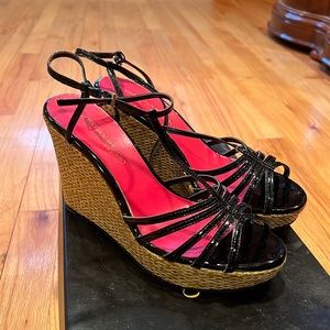 Christian Siriano Black Wedge